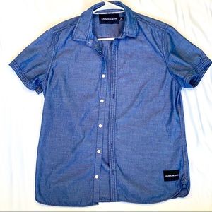 Calvin Klein Short Sleeve Denim Button Down